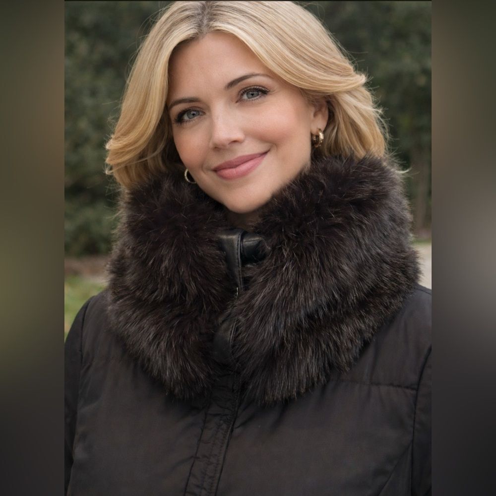Banana Republic Faux Fur Collar
